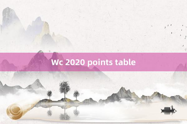 Wc 2020 points table