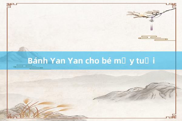 Bánh Yan Yan cho bé mấy tuổi