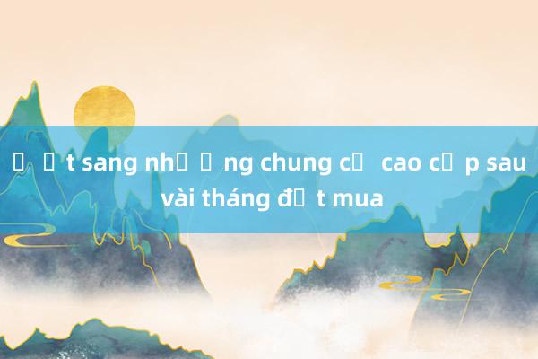 Ồ ạt sang nhượng chung cư cao cấp sau vài tháng đặt mua