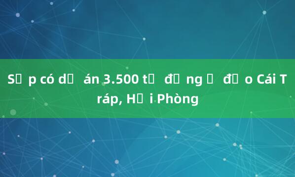 Sắp có dự án 3.500 tỷ đồng ở đảo Cái Tráp， Hải Phòng