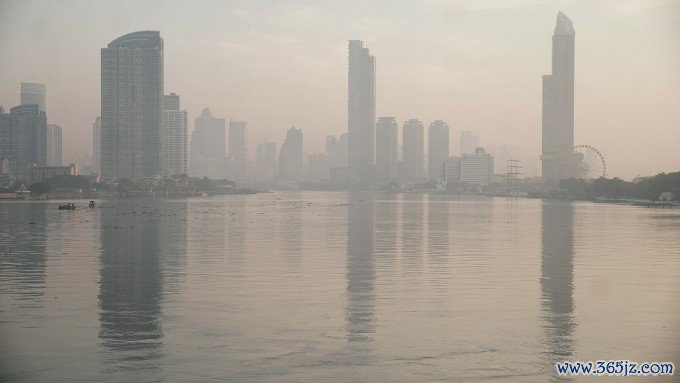 Ô nhiễm không khí ở Bangkok， thủ đô Thái Lan， ngày 25/1. Ảnh: AFP